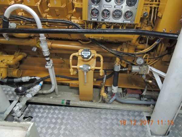 Монтаж расходомера топлива DFM Marine